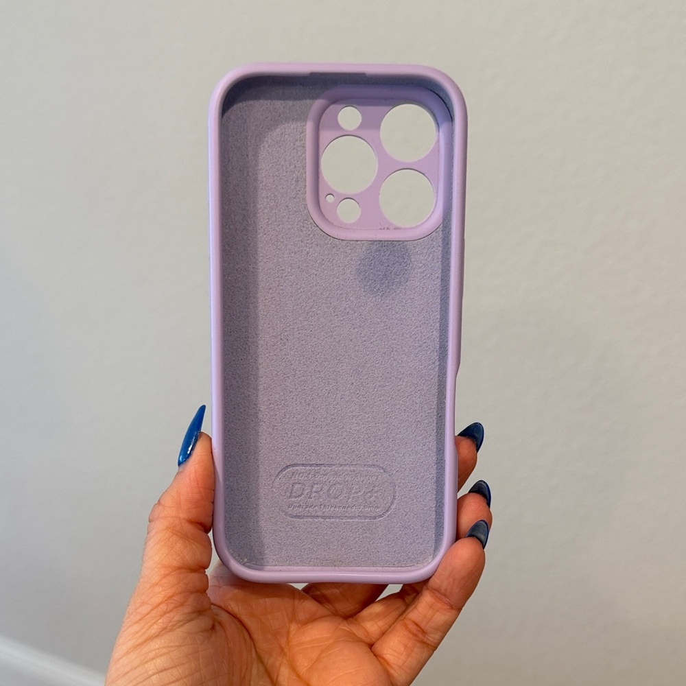 PURPLE SILICONE IPHONE 16 PRO CASE - Picture 3 of 3